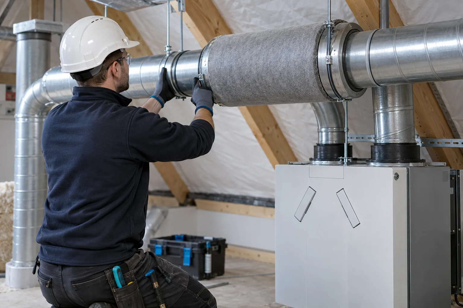 Pose professionnelle de conduits de ventilation